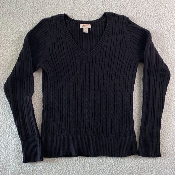Bundle (2)Sweater Women's Knit Pullover Black Size‎ XL Pre-owned - Picture 2 of 16